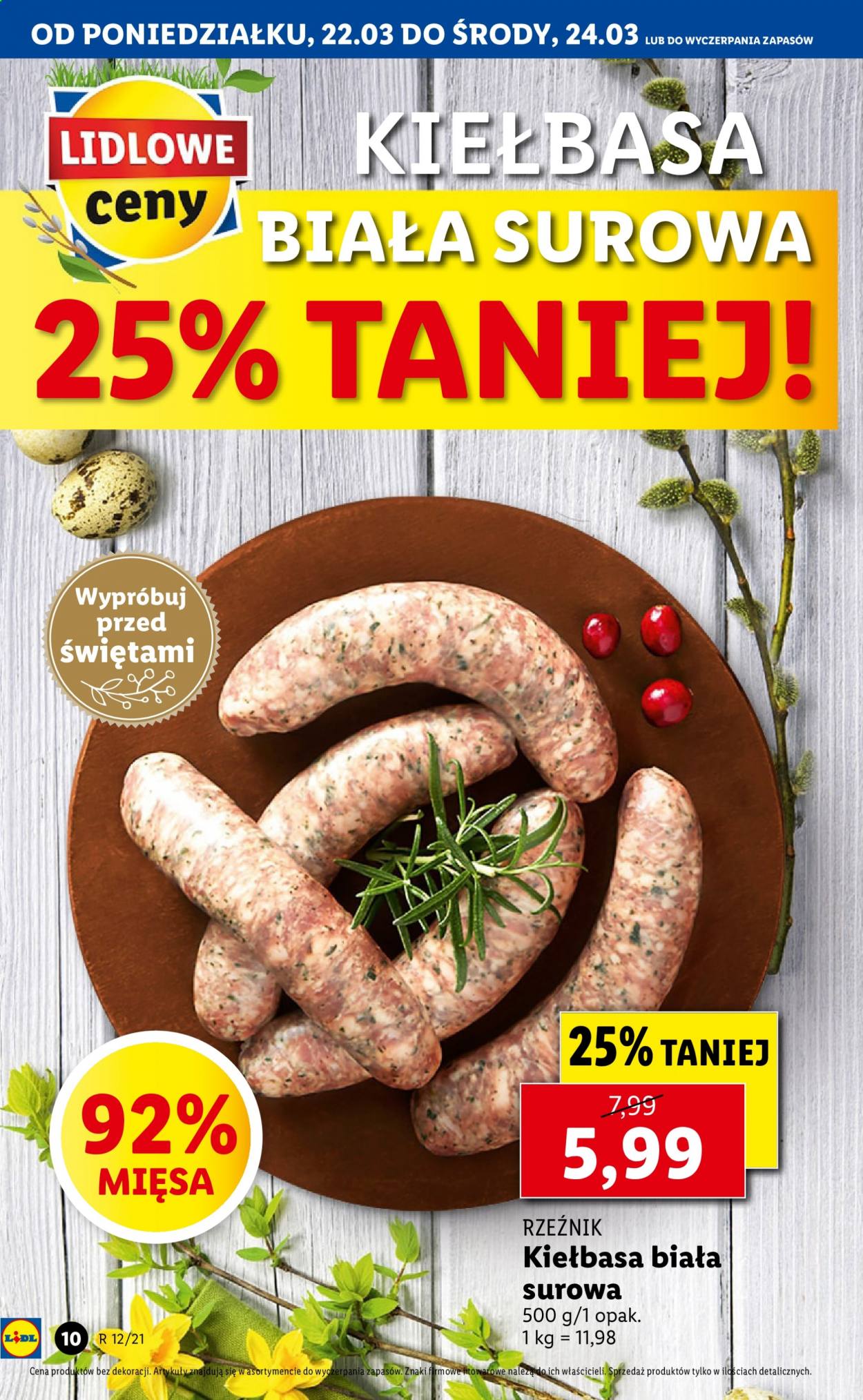 Gazetka Lidl - 22.03.2021 - 24.03.2021. Strona 10