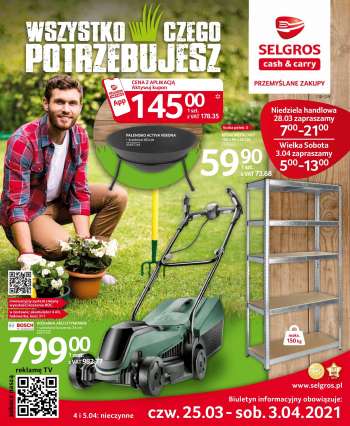 Gazetka Selgros - 25.3.2021 - 3.4.2021.