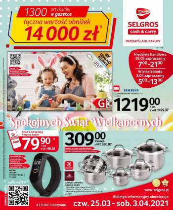 Gazetka Selgros - 25.3.2021 - 3.4.2021.