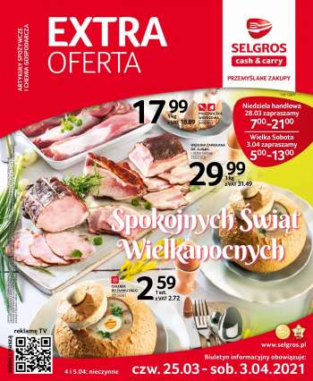 Gazetka Selgros - 25.3.2021 - 3.4.2021.