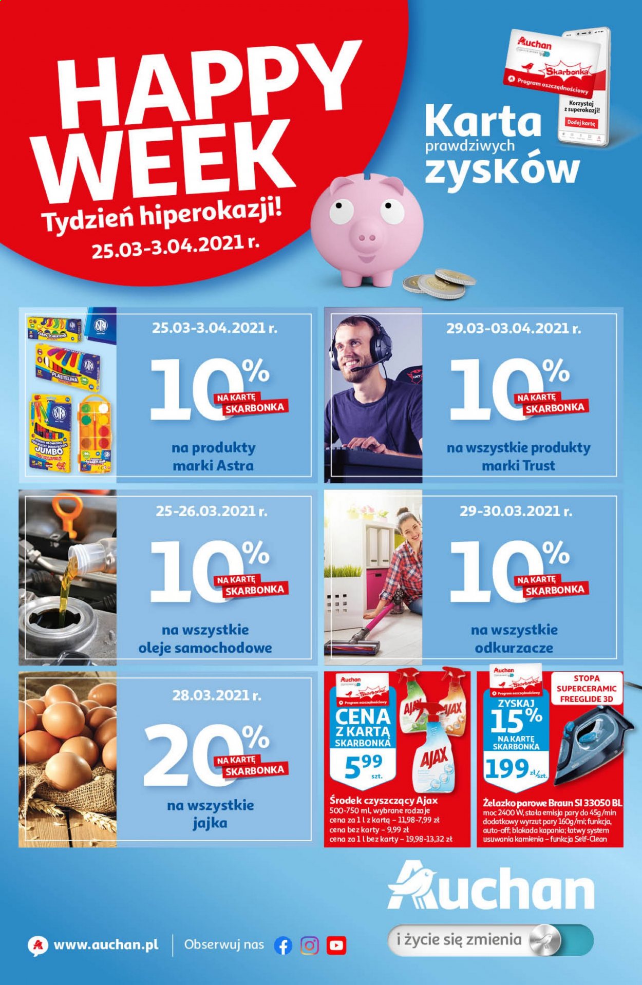 Gazetka Auchan - 25.03.2021 - 3.04.2021. Strona 1