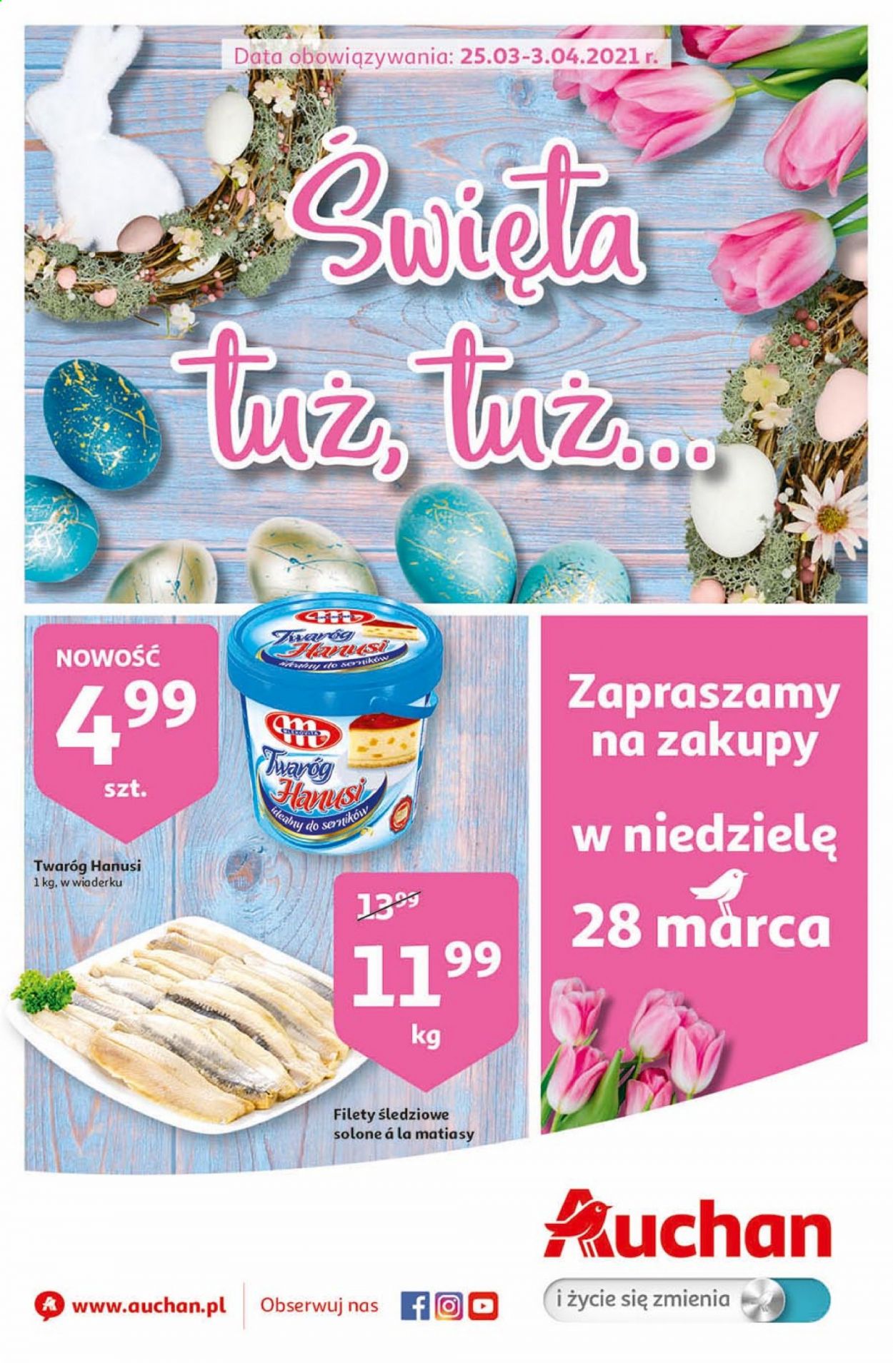 Gazetka Auchan - 25.03.2021 - 3.04.2021. Strona 1