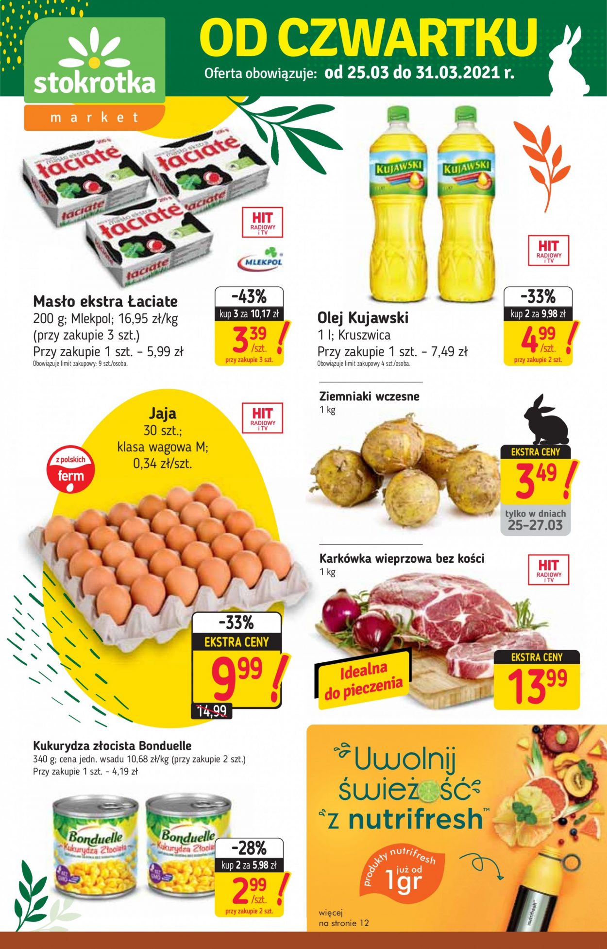 Gazetka Stokrotka Market - 25.03.2021 - 31.03.2021. Strona 1