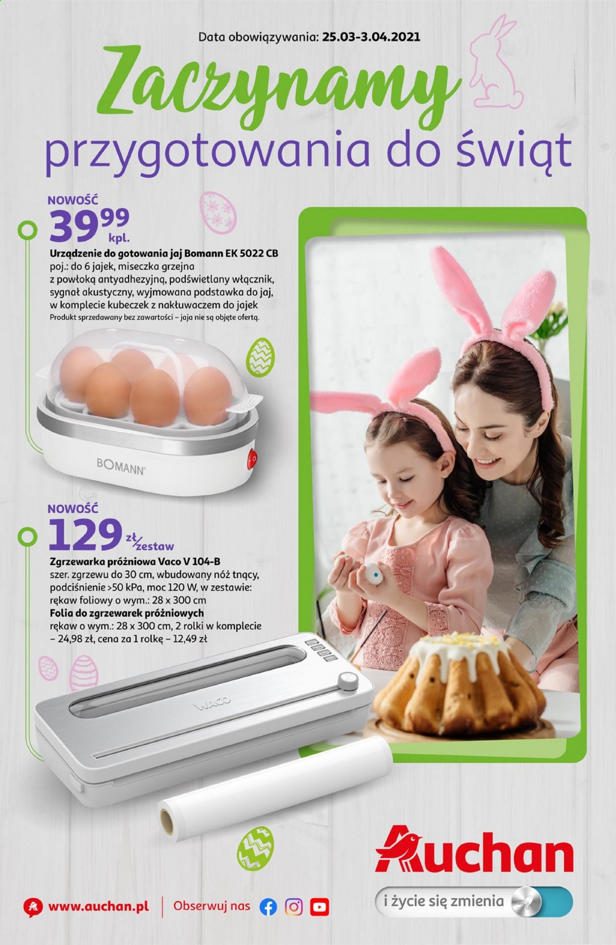 Gazetka Auchan - 25.03.2021 - 3.04.2021. Strona 1