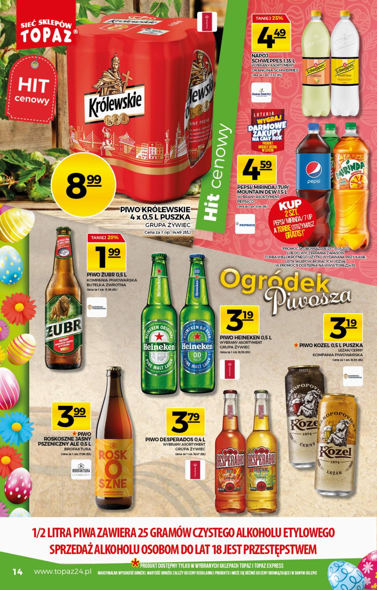Gazetka Topaz - 25.03.2021 - 31.03.2021. Strona 14