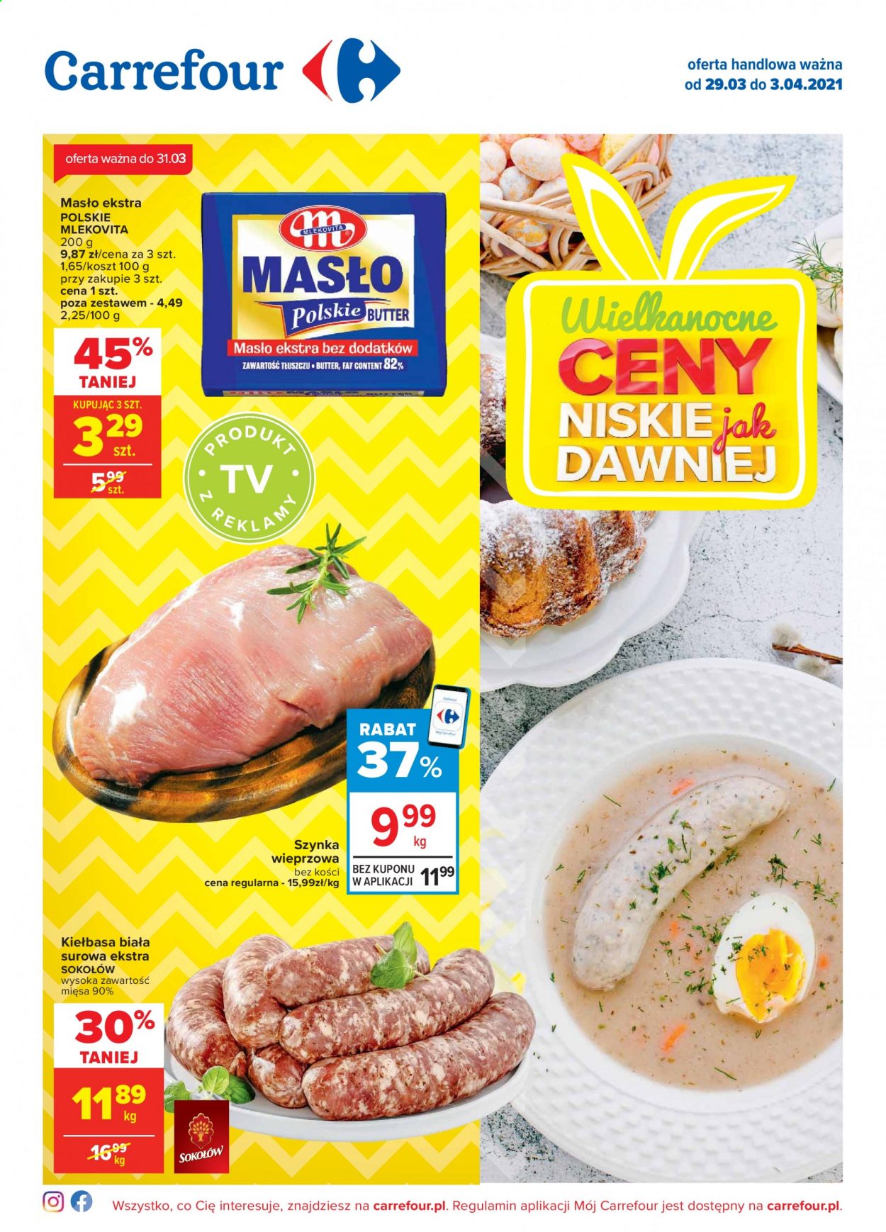Gazetka Carrefour - 29.03.2021 - 3.04.2021. Strona 1
