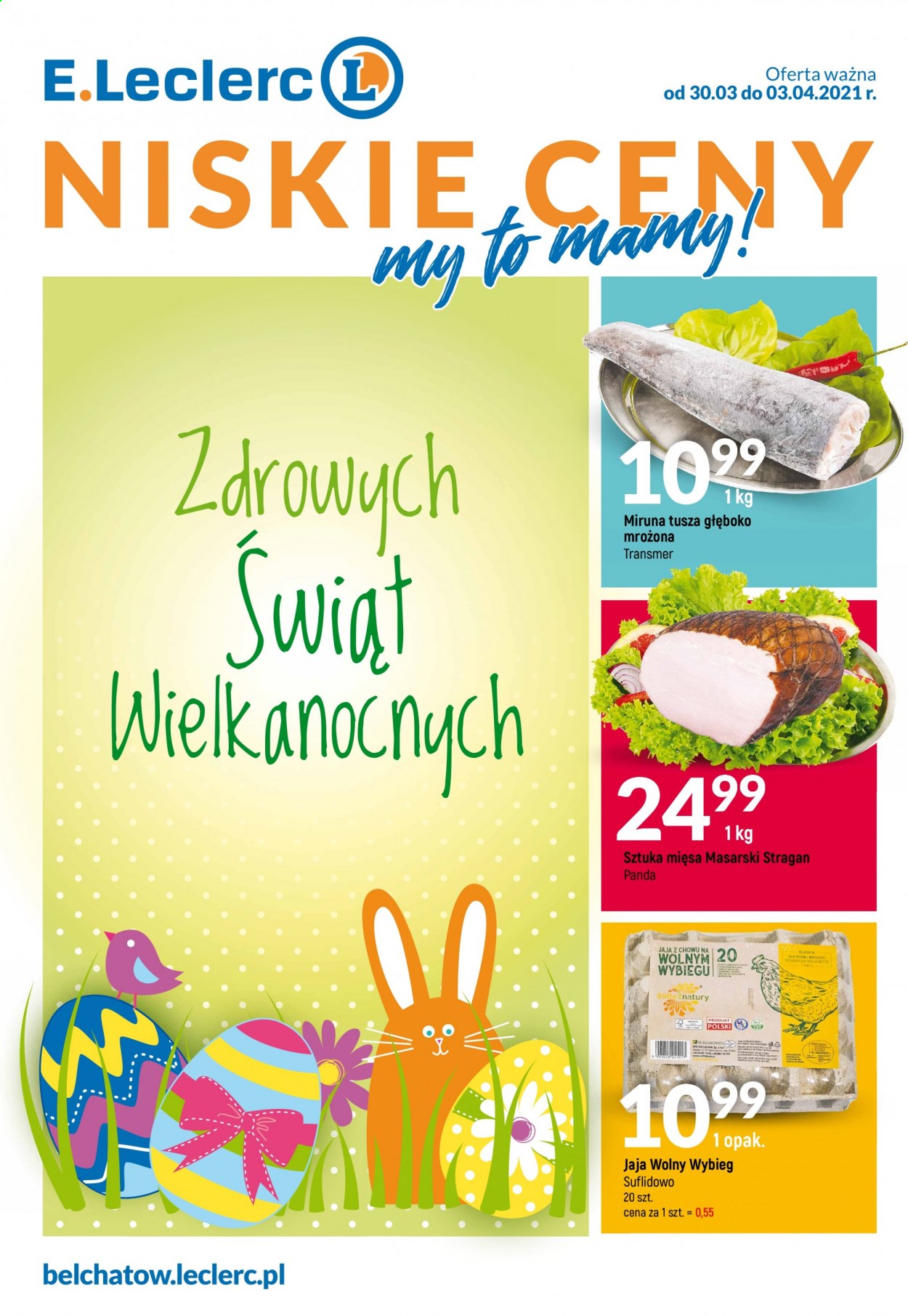 Gazetka E.Leclerc - 30.03.2021 - 3.04.2021. Strona 1