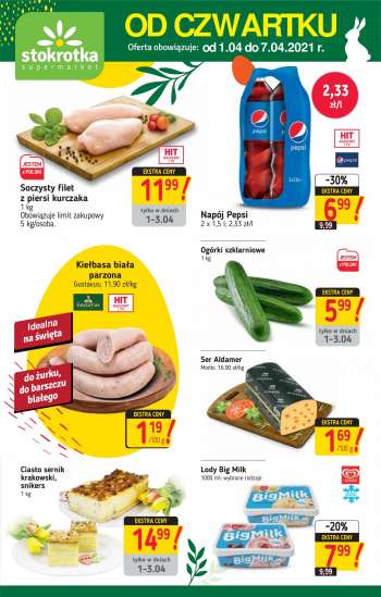 Gazetka Stokrotka Supermarket - 1.4.2021 - 7.4.2021.
