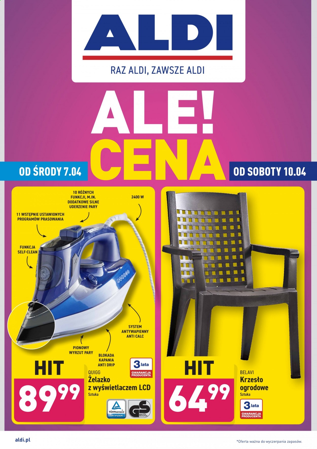 Gazetka ALDI - 7.04.2021 - 10.04.2021. Strona 1