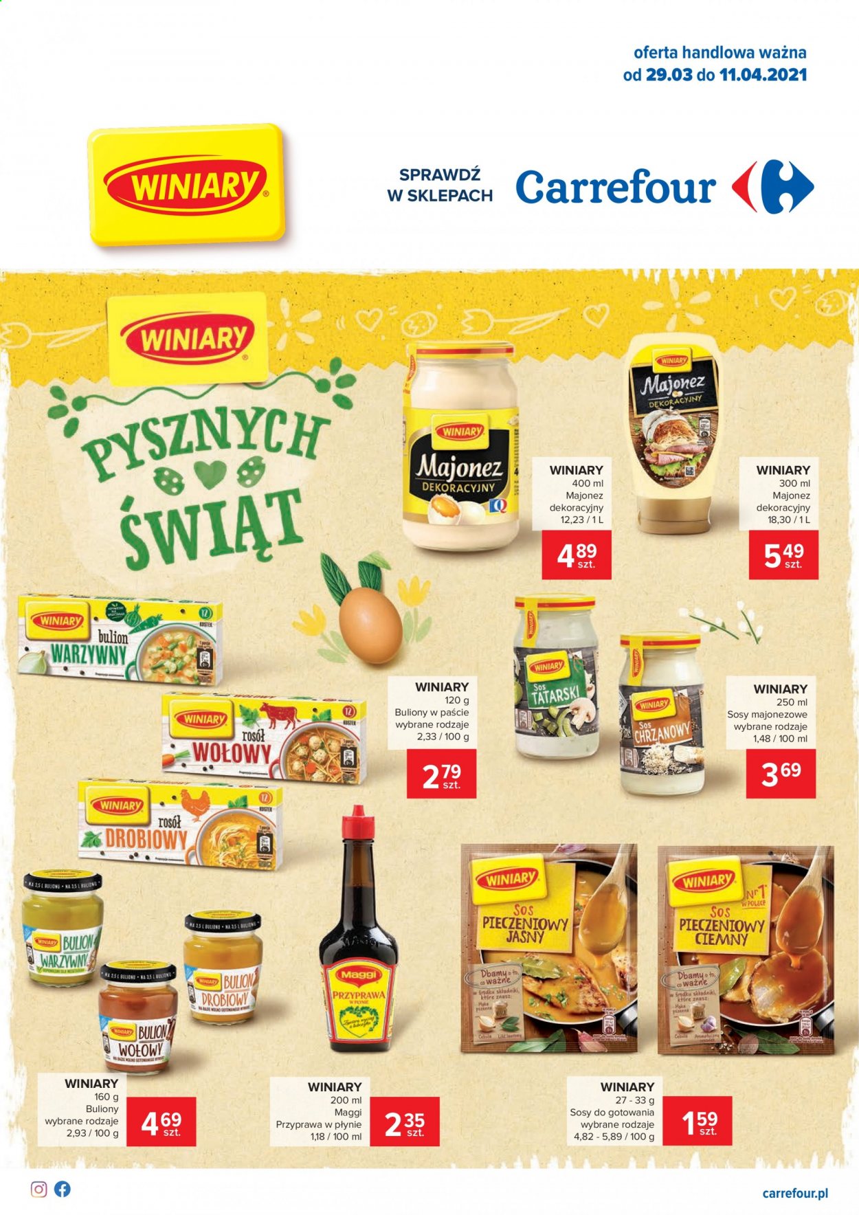 Gazetka Carrefour - 29.03.2021 - 11.04.2021. Strona 1