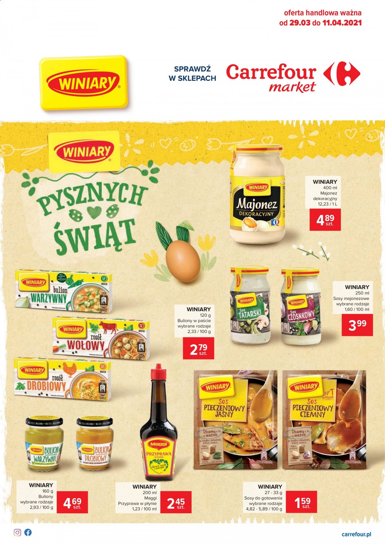 Gazetka Carrefour Market - 29.03.2021 - 11.04.2021. Strona 1