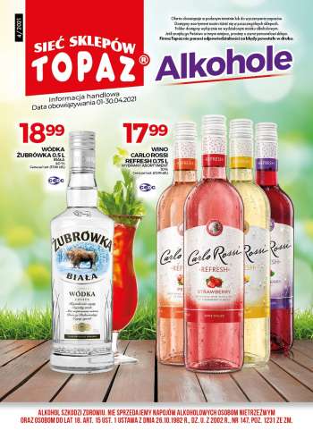 Gazetka Topaz - 1.4.2021 - 30.4.2021.