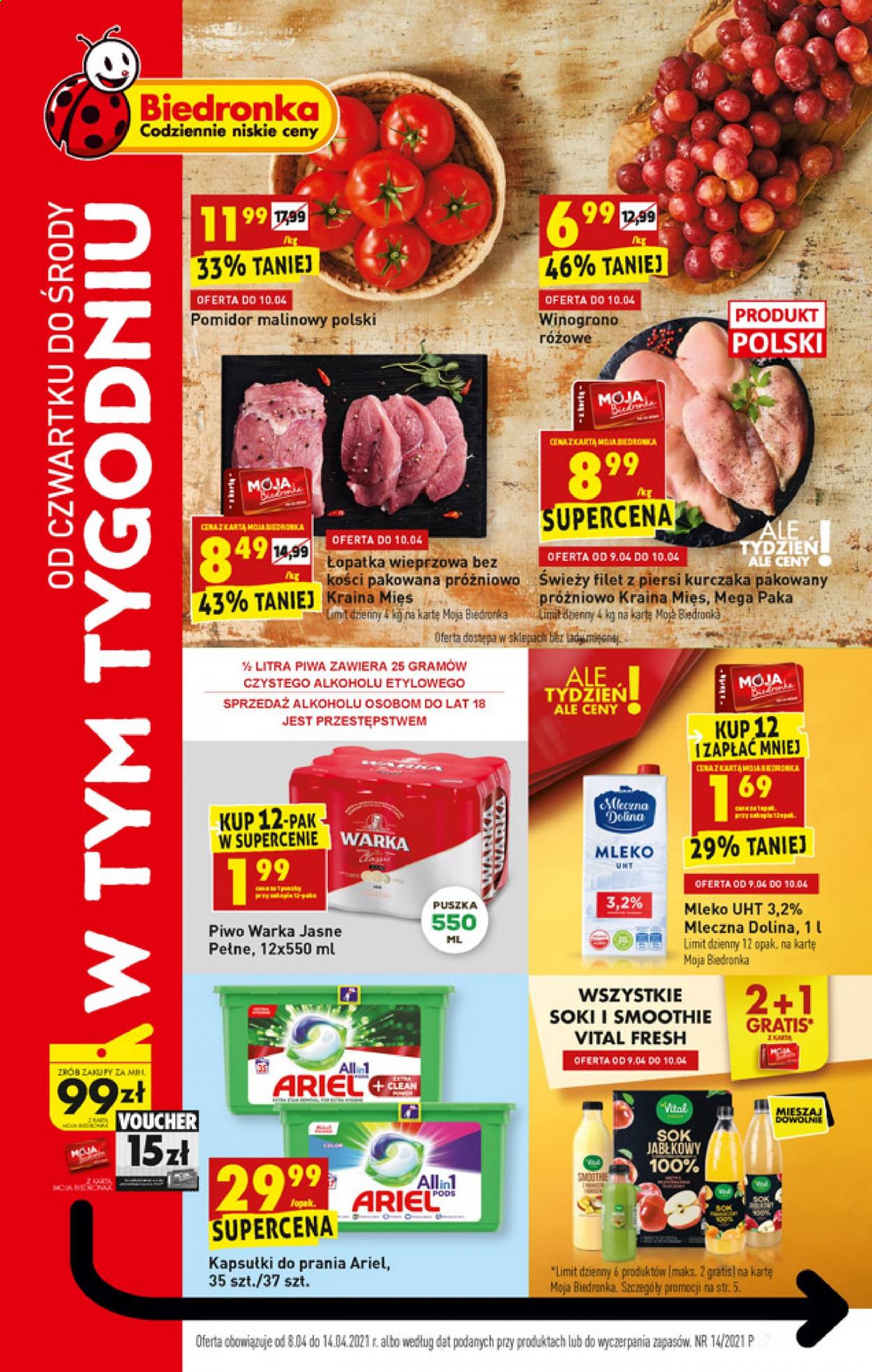 Gazetka Biedronka - 8.04.2021 - 14.04.2021. Strona 1