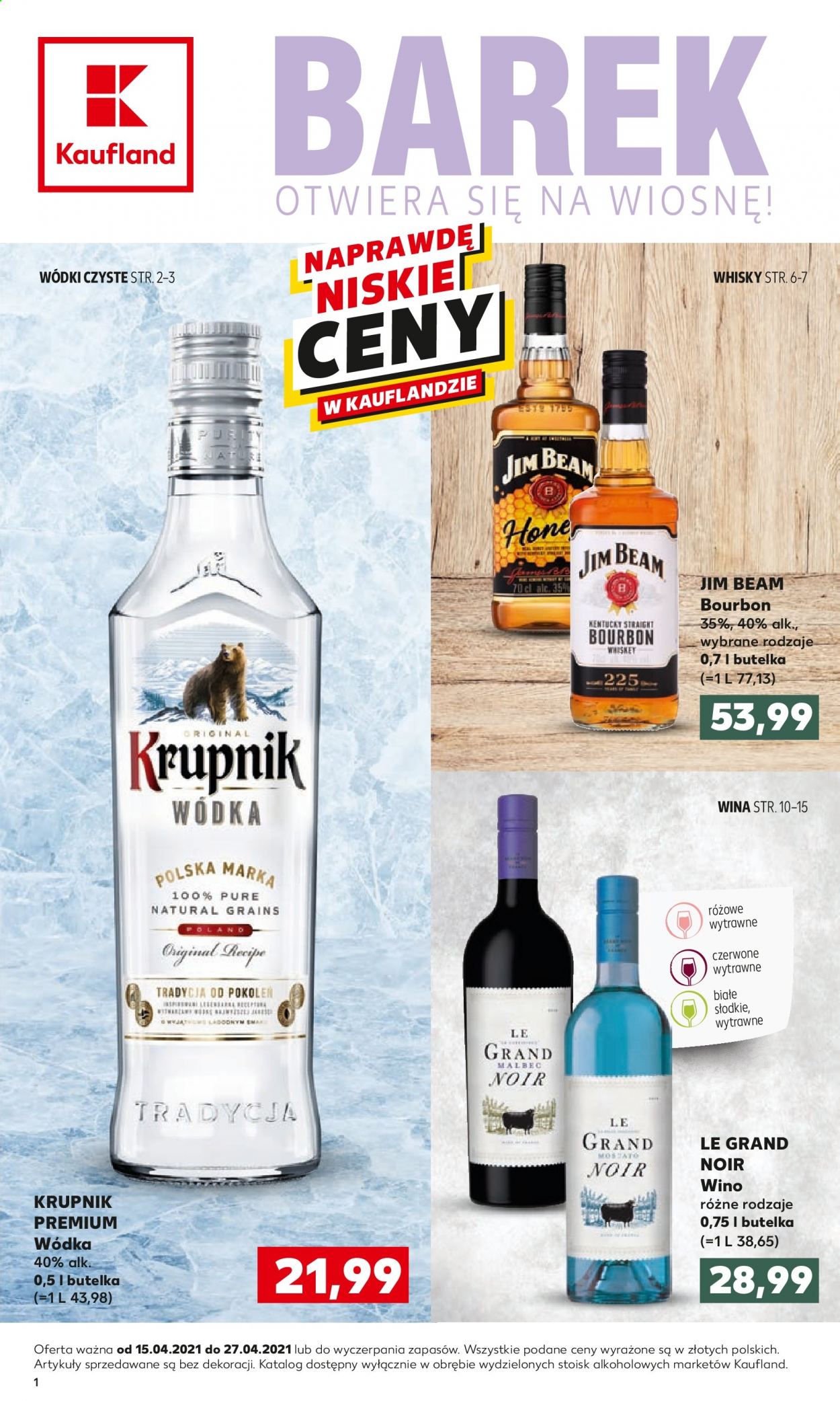 Gazetka Kaufland - 15.04.2021 - 27.04.2021. Strona 1