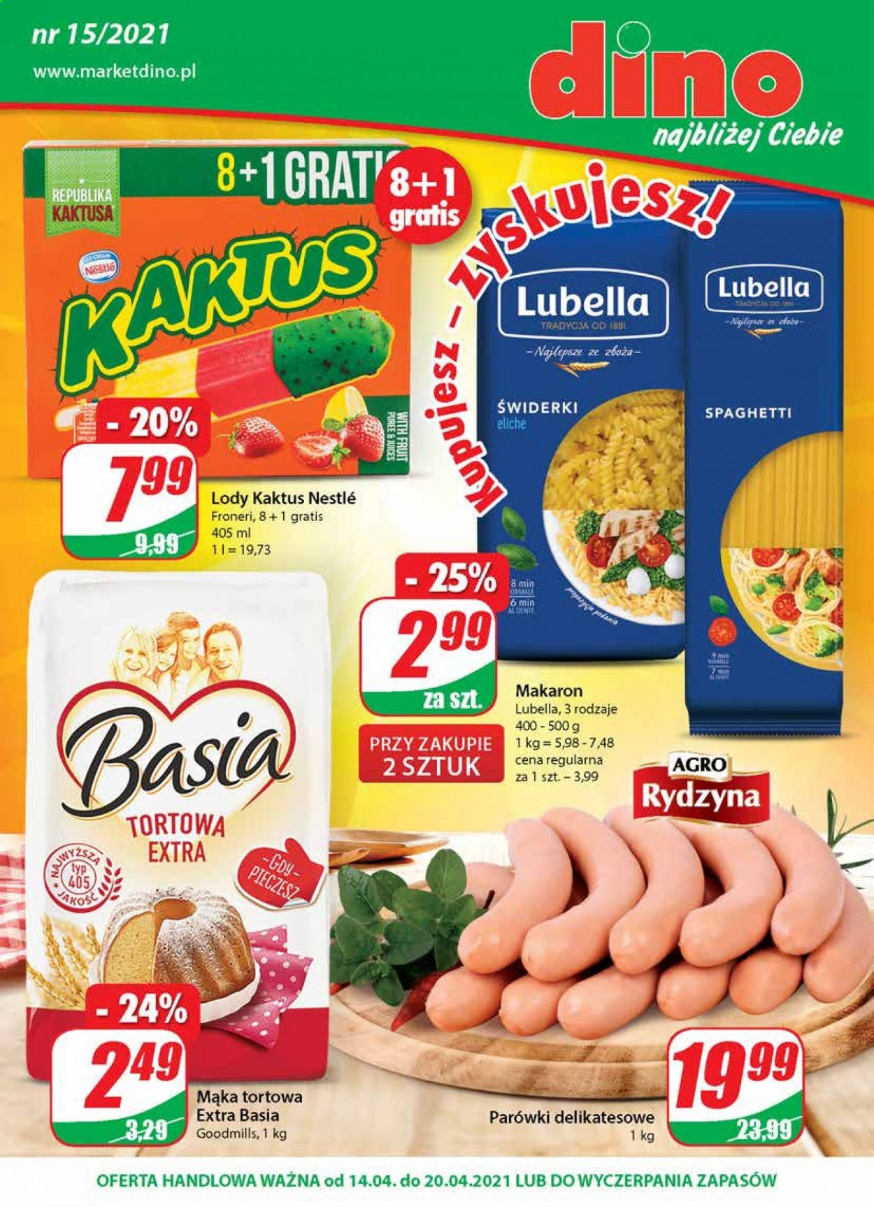 Gazetka Dino - 14.04.2021 - 20.04.2021. Strona 1