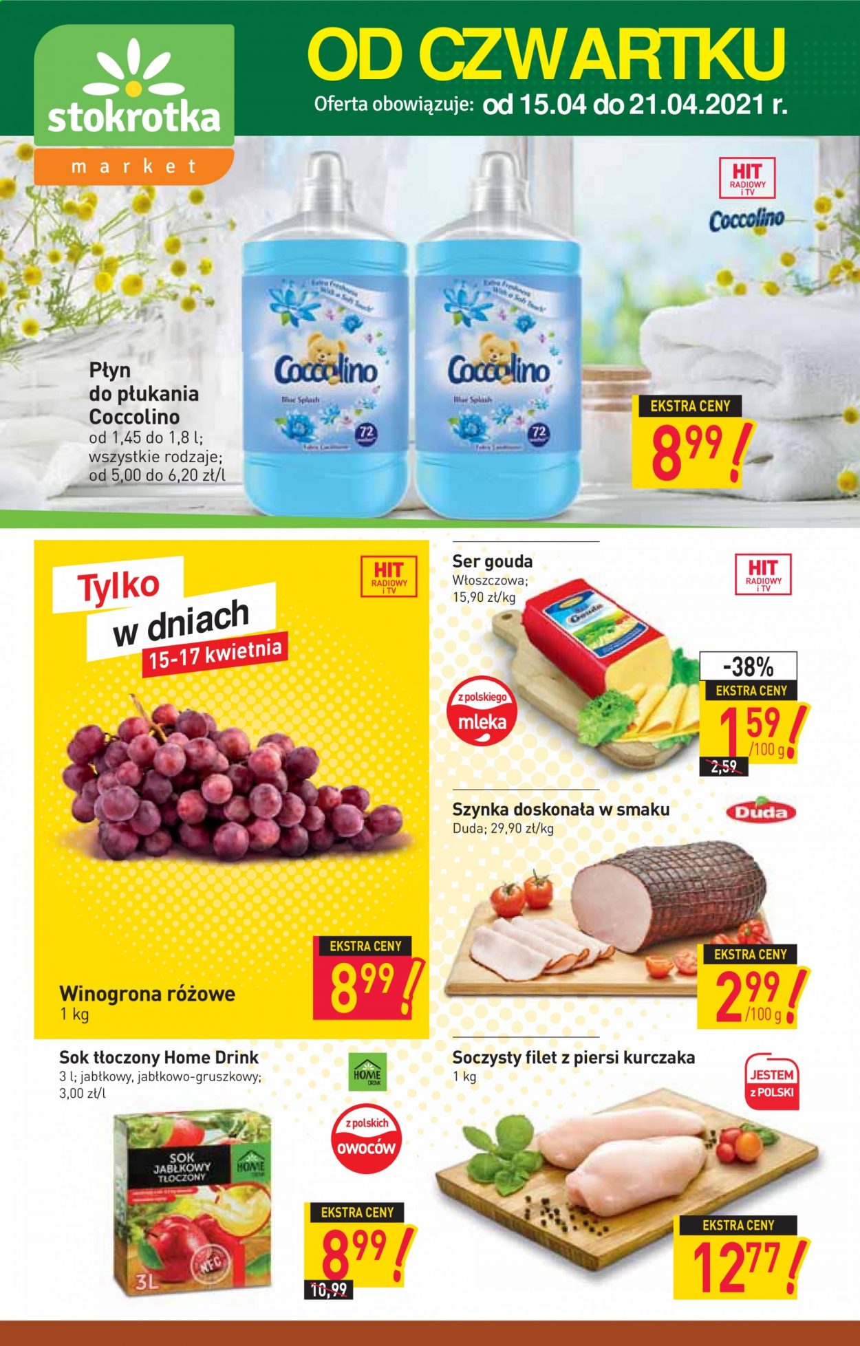 Gazetka Stokrotka Market - 15.04.2021 - 21.04.2021. Strona 1
