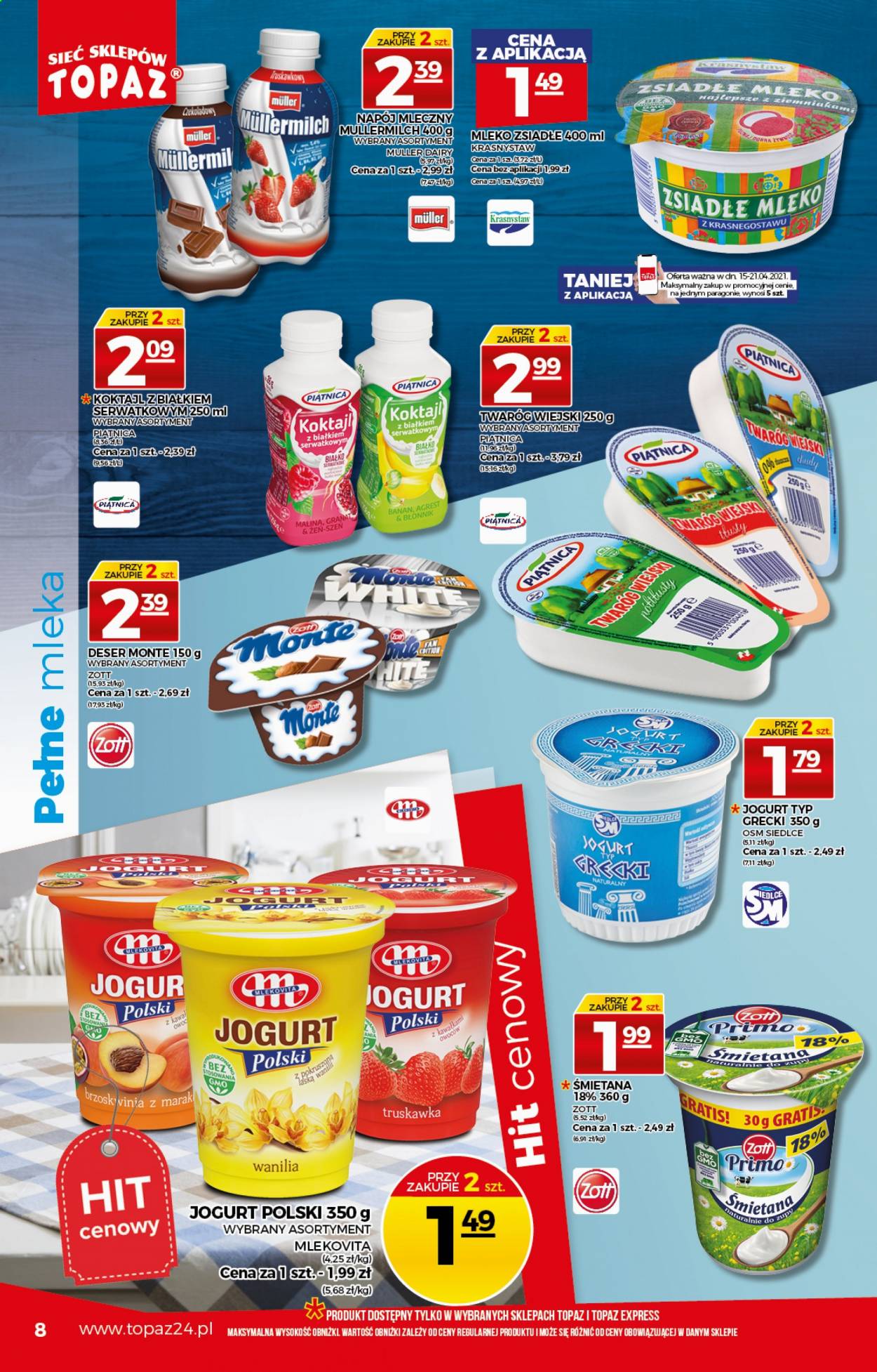 Gazetka Topaz - 15.04.2021 - 21.04.2021. Strona 8