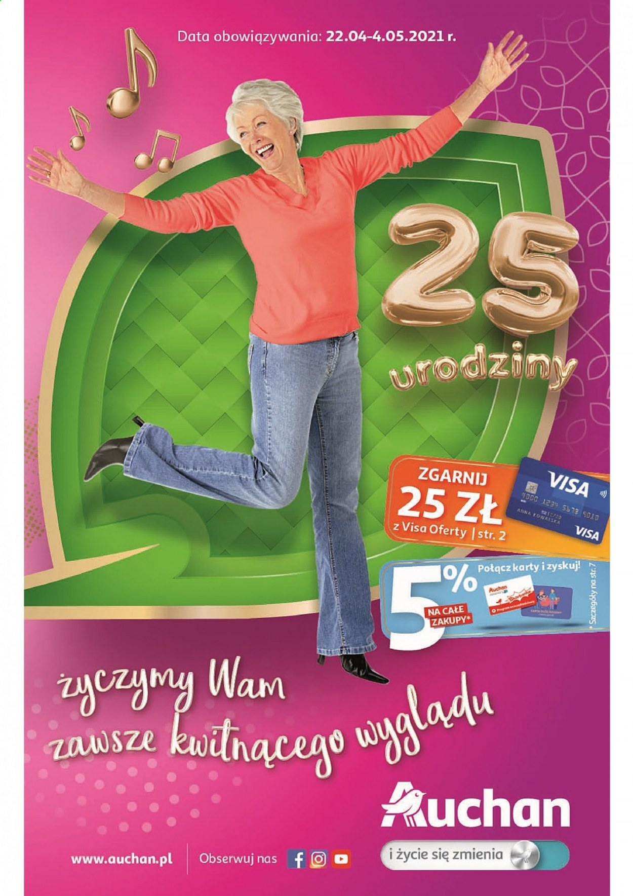 Gazetka Auchan - 22.04.2021 - 4.05.2021. Strona 1