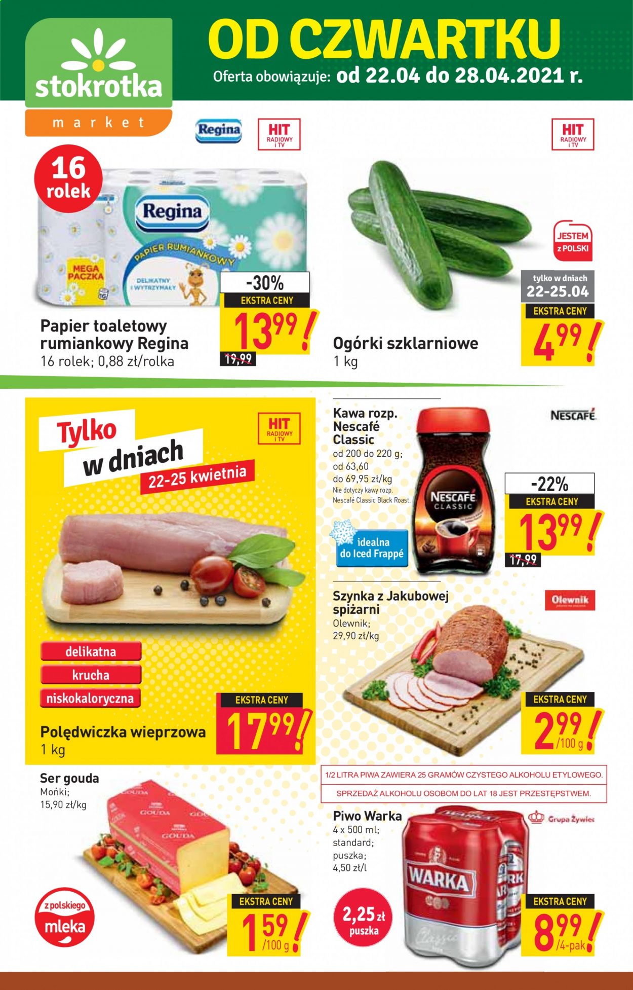 Gazetka Stokrotka Market - 22.04.2021 - 29.04.2021. Strona 1