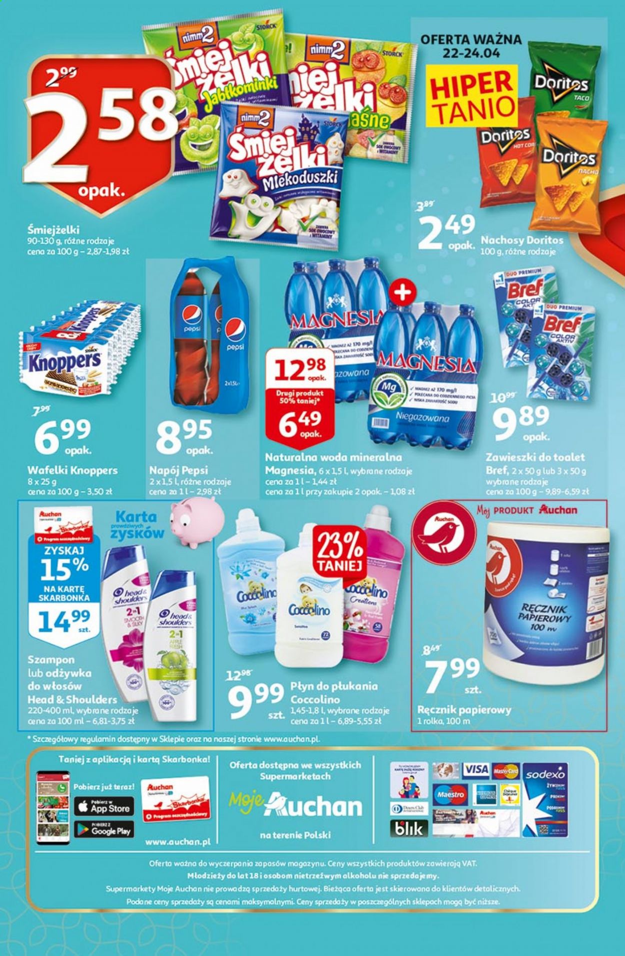 Gazetka Auchan - 22.04.2021 - 24.04.2021. Strona 1