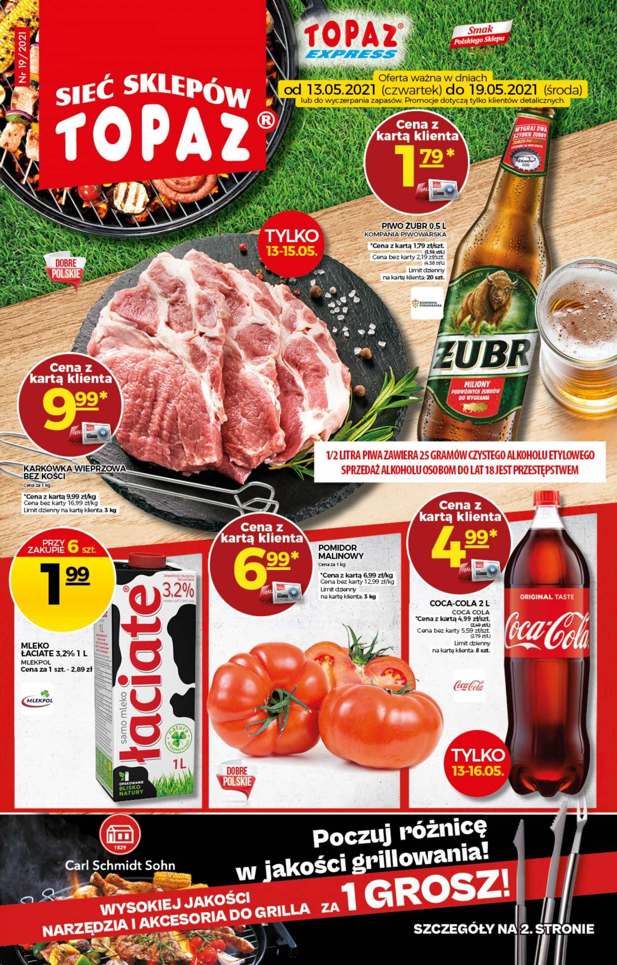 Gazetka Topaz - 13.05.2021 - 19.05.2021. Strona 1