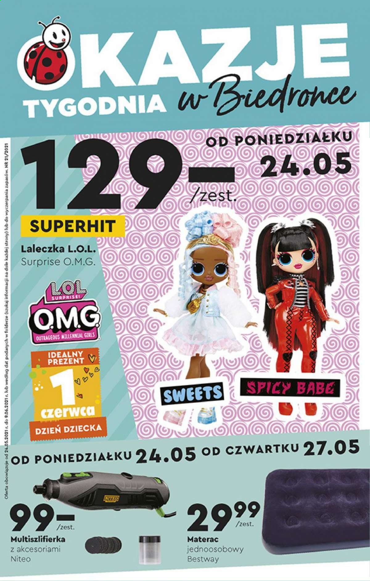 Gazetka Biedronka - 24.05.2021 - 9.06.2021. Strona 1