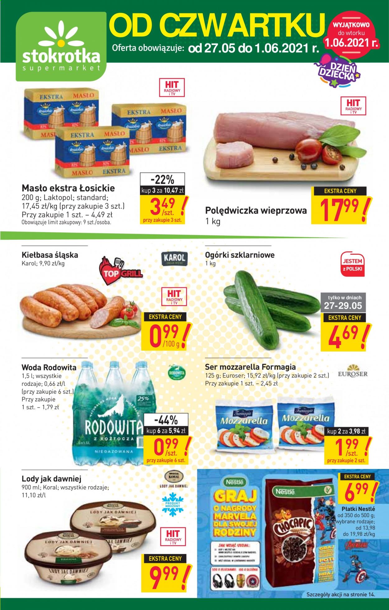 Gazetka Stokrotka Supermarket - 27.05.2021 - 1.06.2021. Strona 1