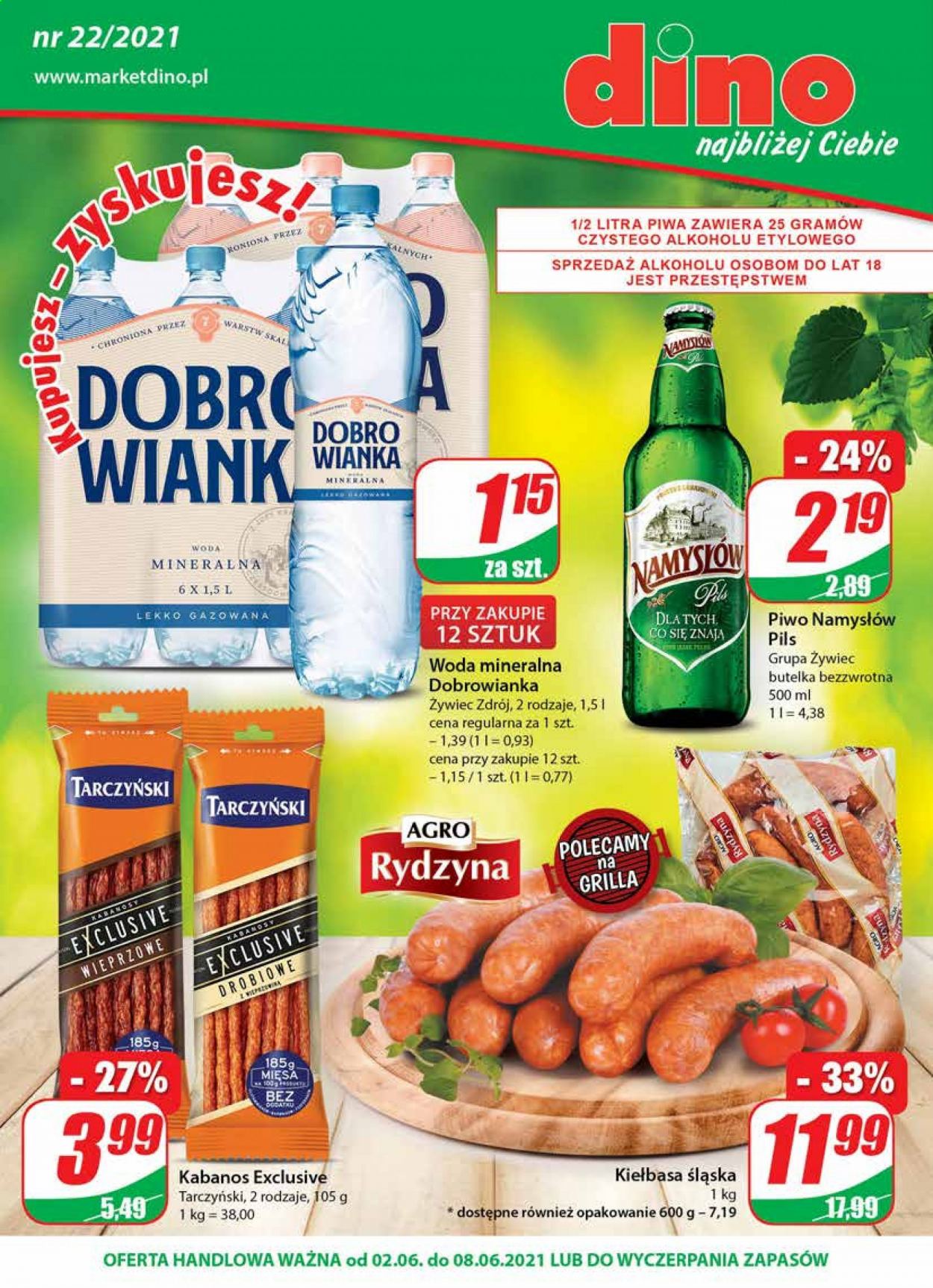Gazetka Dino - 2.06.2021 - 8.06.2021. Strona 1