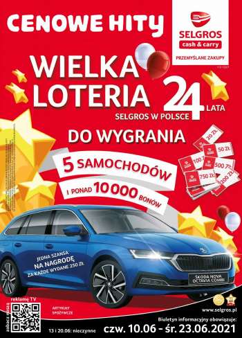 Gazetka Selgros - 10.6.2021 - 23.6.2021.