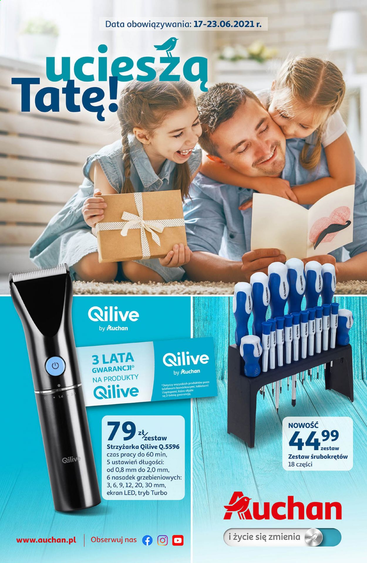 Gazetka Auchan - 17.06.2021 - 23.06.2021. Strona 1