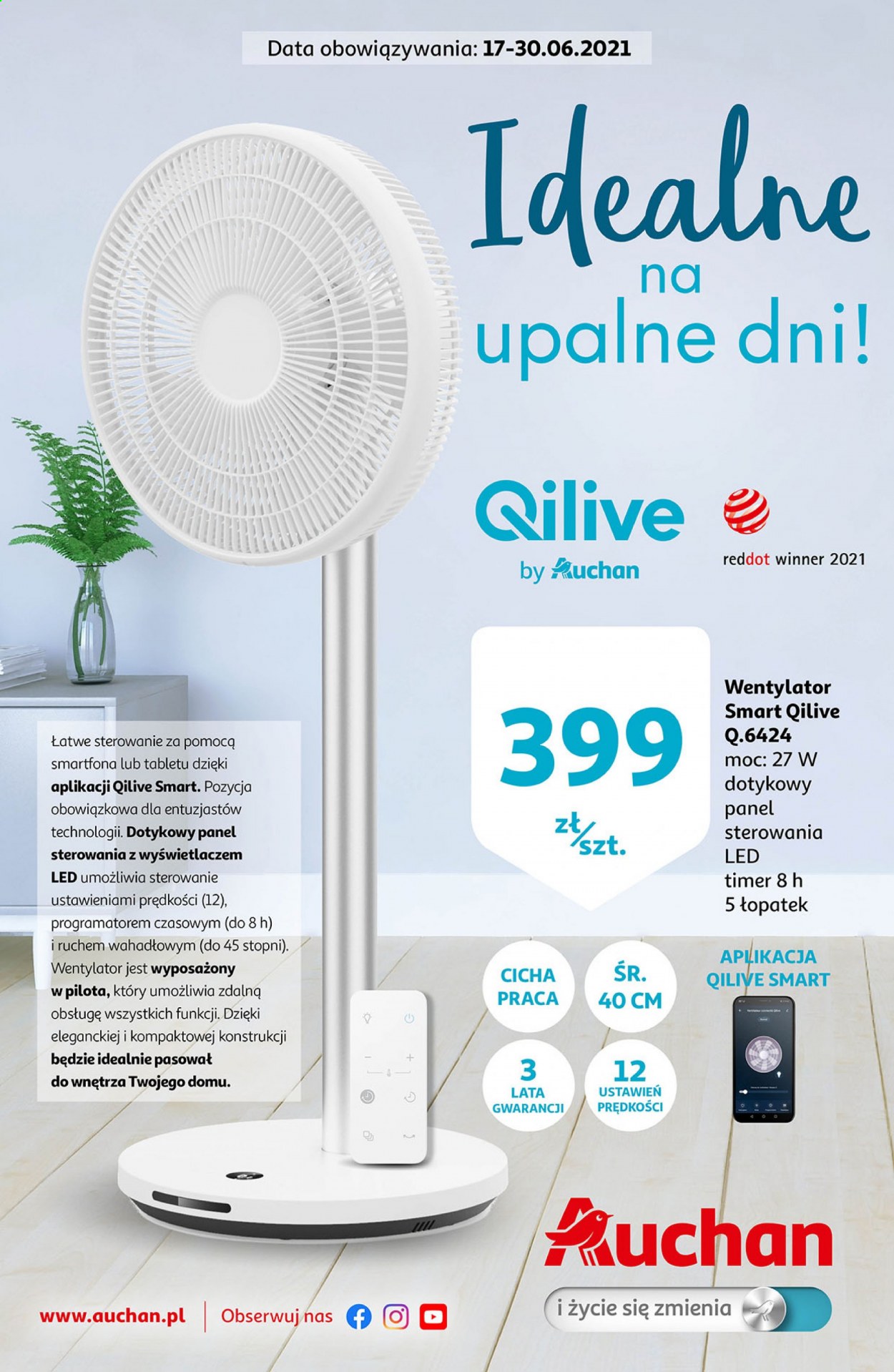 Gazetka Auchan - 17.06.2021 - 30.06.2021. Strona 1