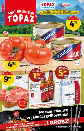 Gazetka Topaz - 24.6.2021 - 30.6.2021.