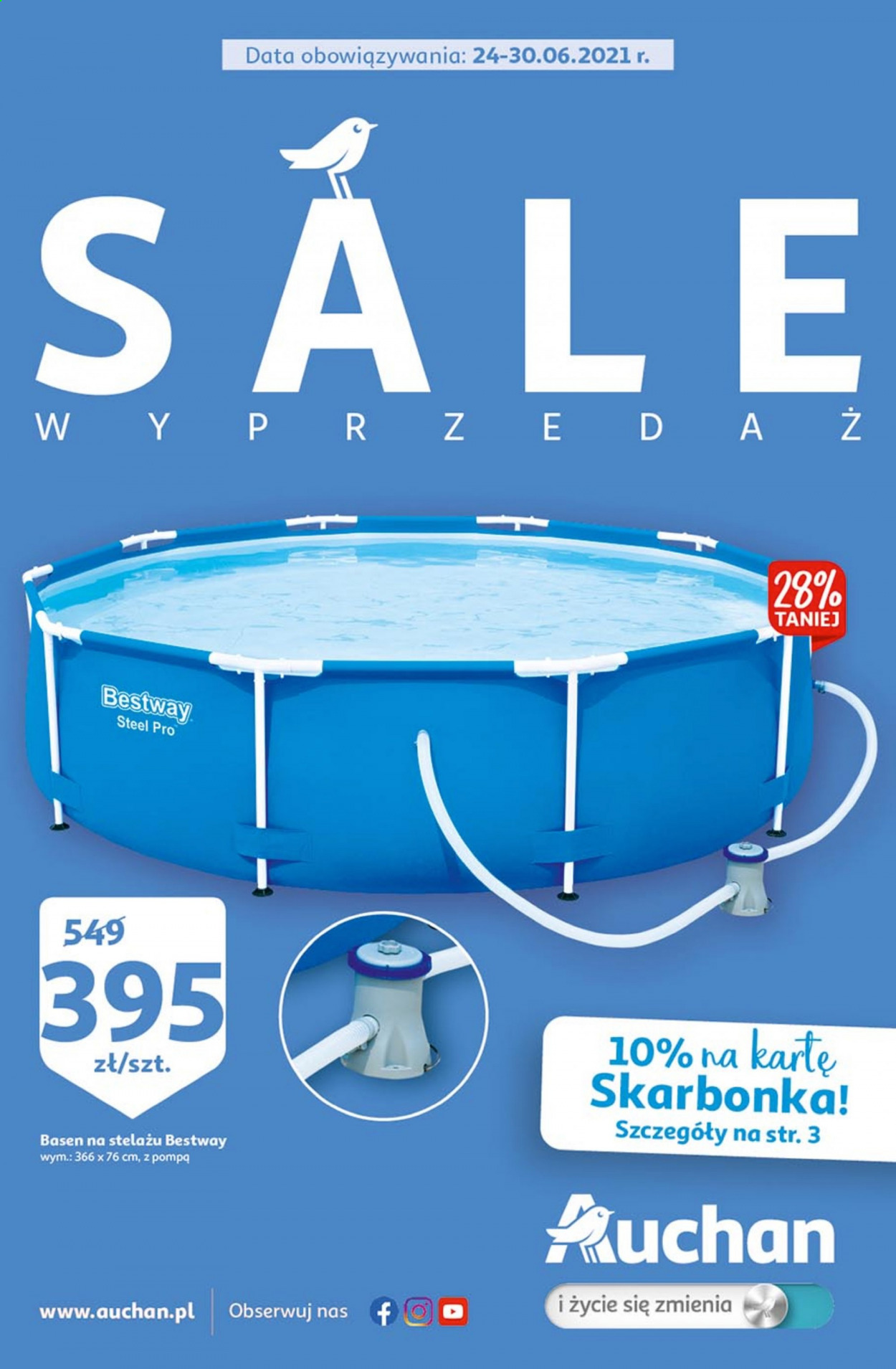 Gazetka Auchan - 24.06.2021 - 30.06.2021. Strona 1