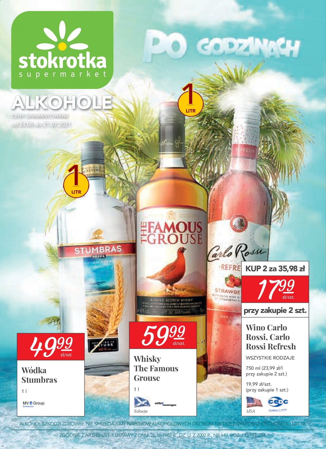 Gazetka Stokrotka Supermarket - 24.06.2021 - 21.07.2021. Strona 1