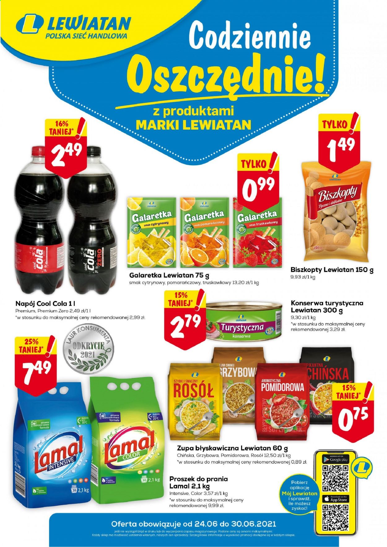 Gazetka Lewiatan - 24.06.2021 - 30.06.2021. Strona 1