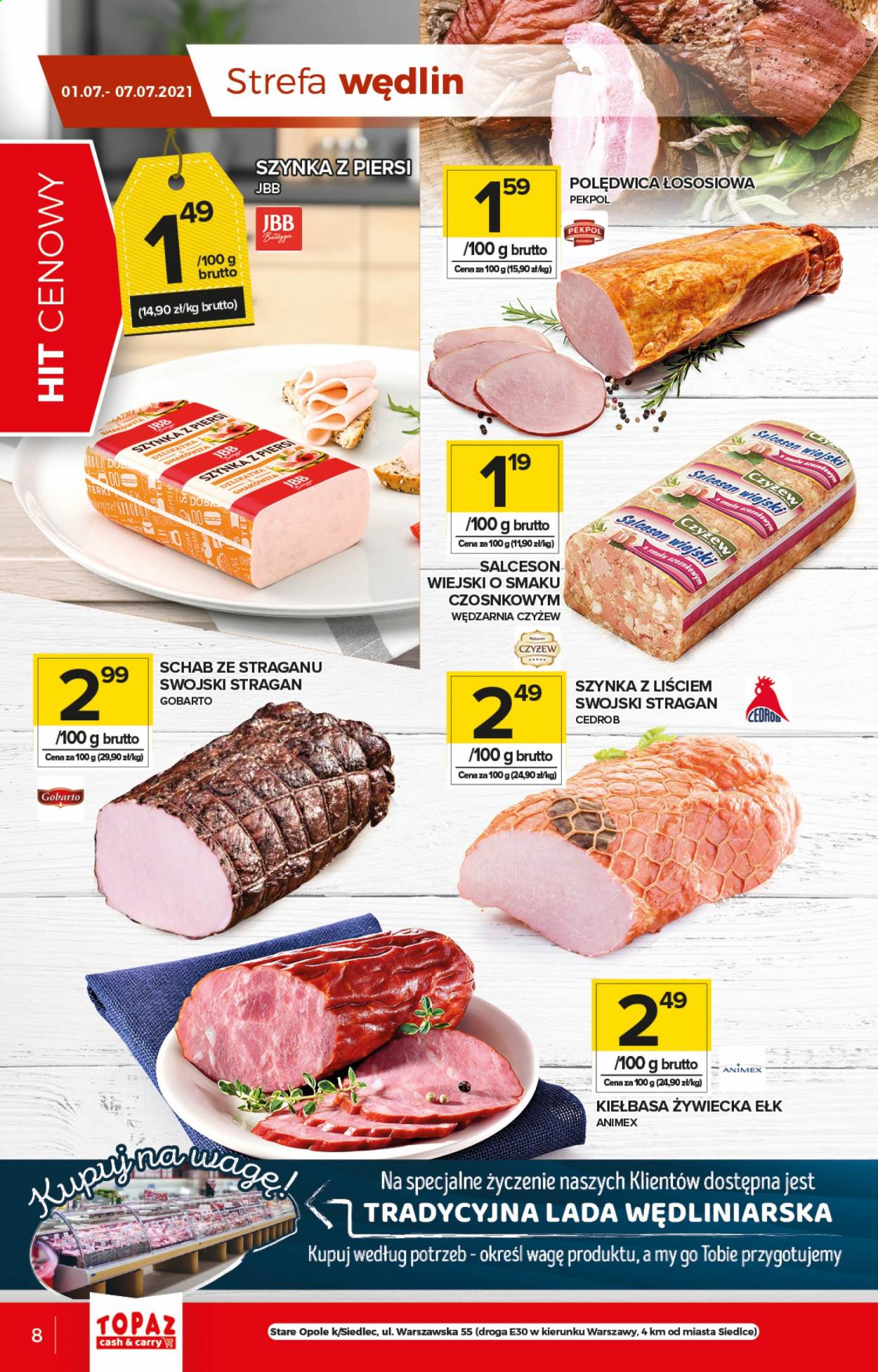 Leták Topaz Cash&Carry - 1.7.2021 - 7.7.2021. Strana 8