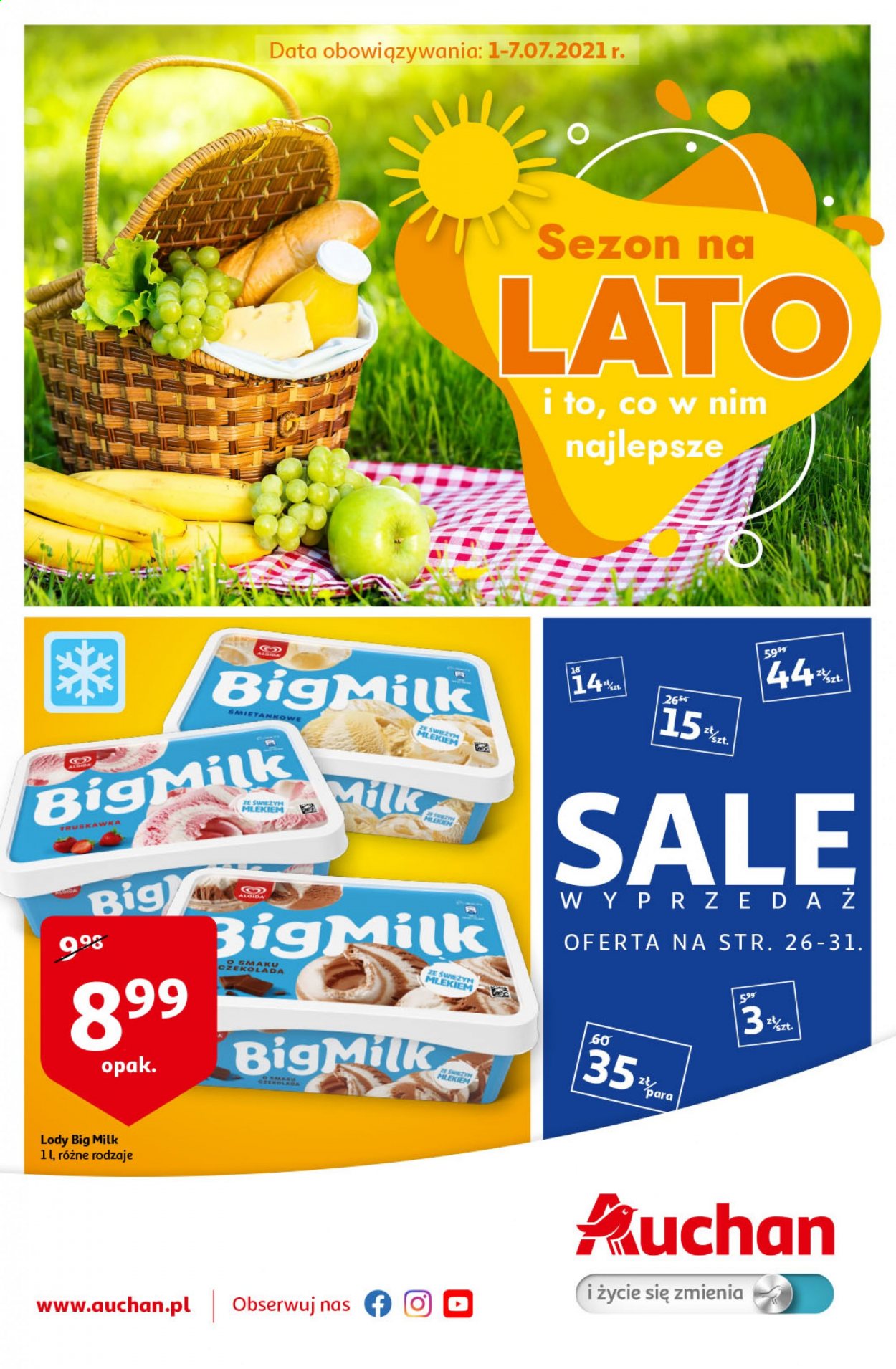 Gazetka Auchan - 1.07.2021 - 7.07.2021. Strona 1