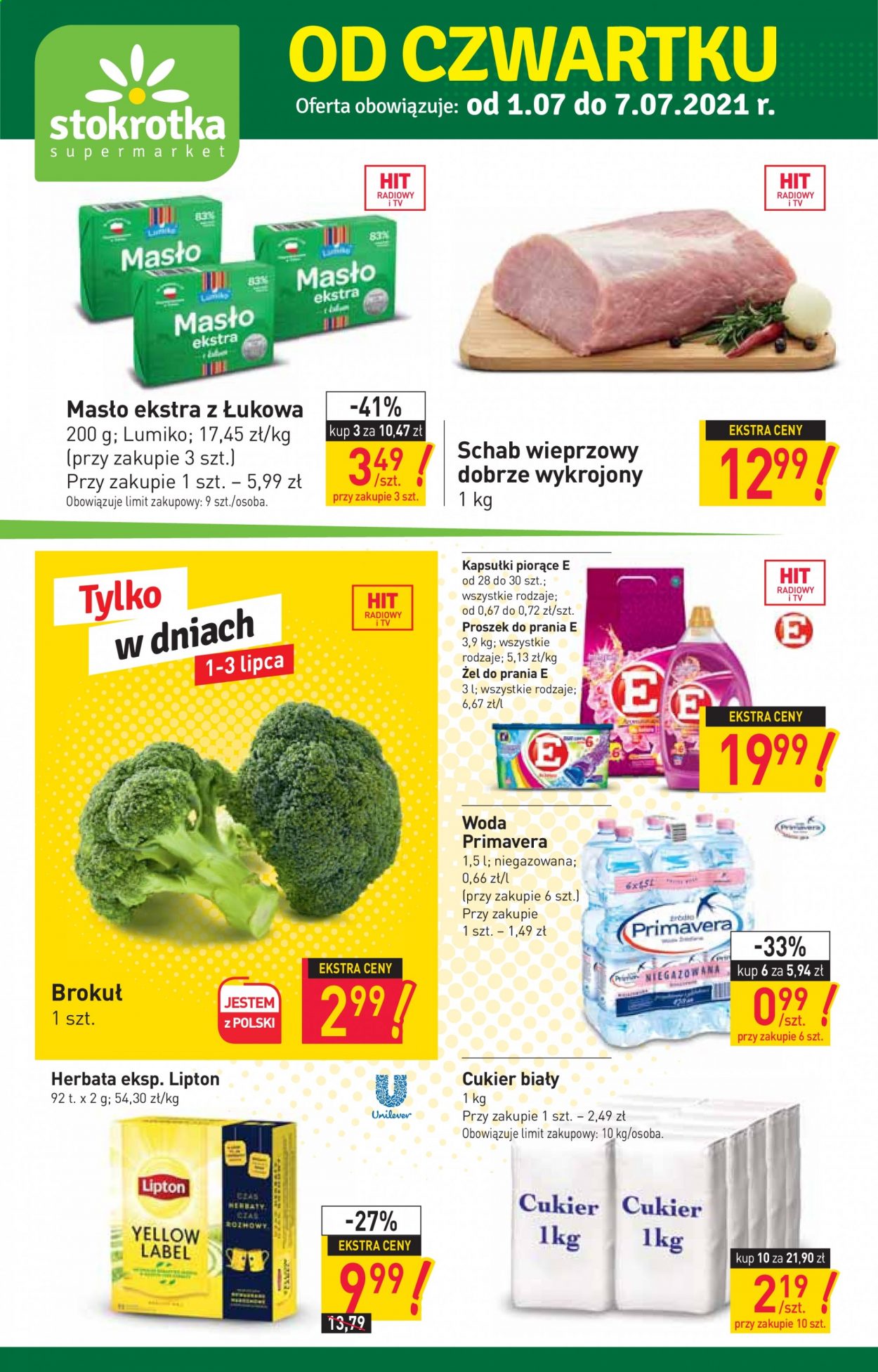 Gazetka Stokrotka Supermarket - 1.07.2021 - 7.07.2021. Strona 1