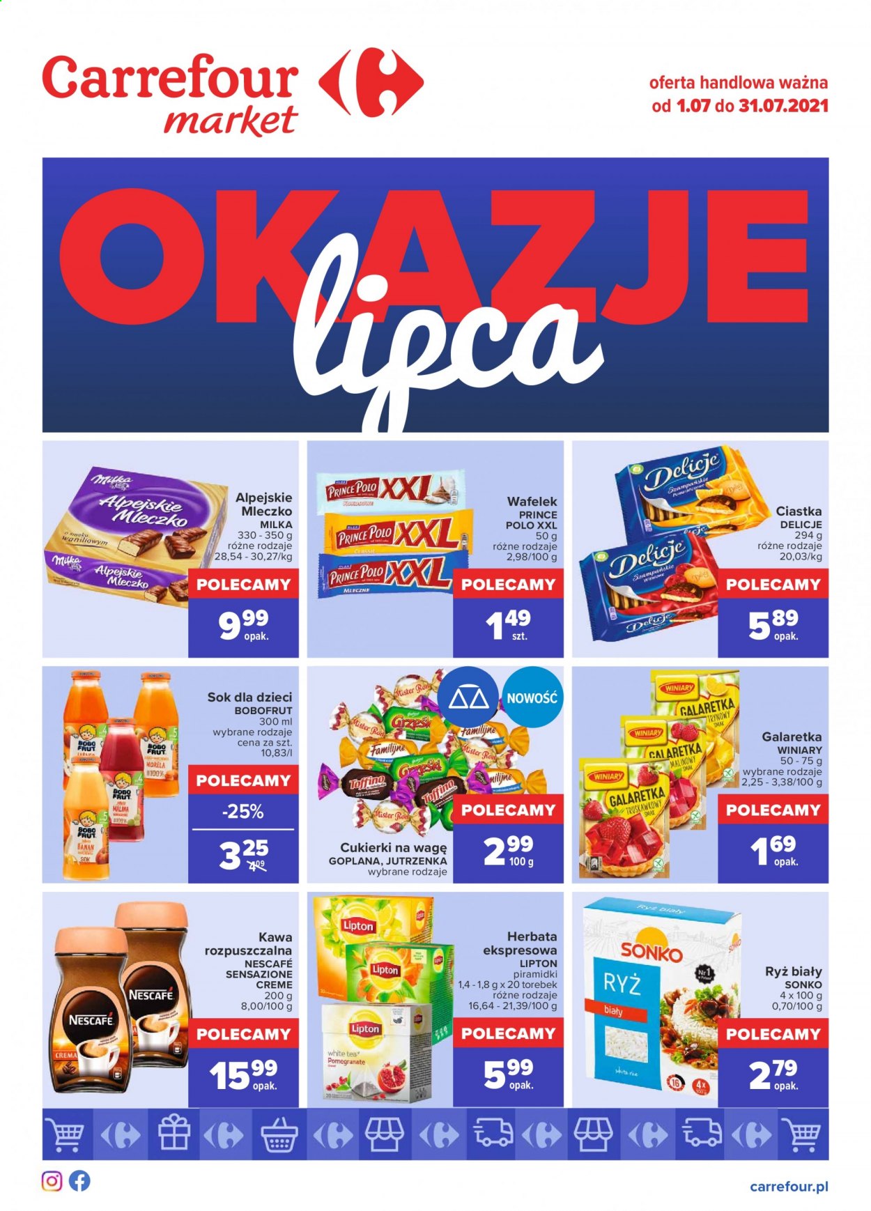 Gazetka Carrefour Market - 1.07.2021 - 31.07.2021. Strona 1