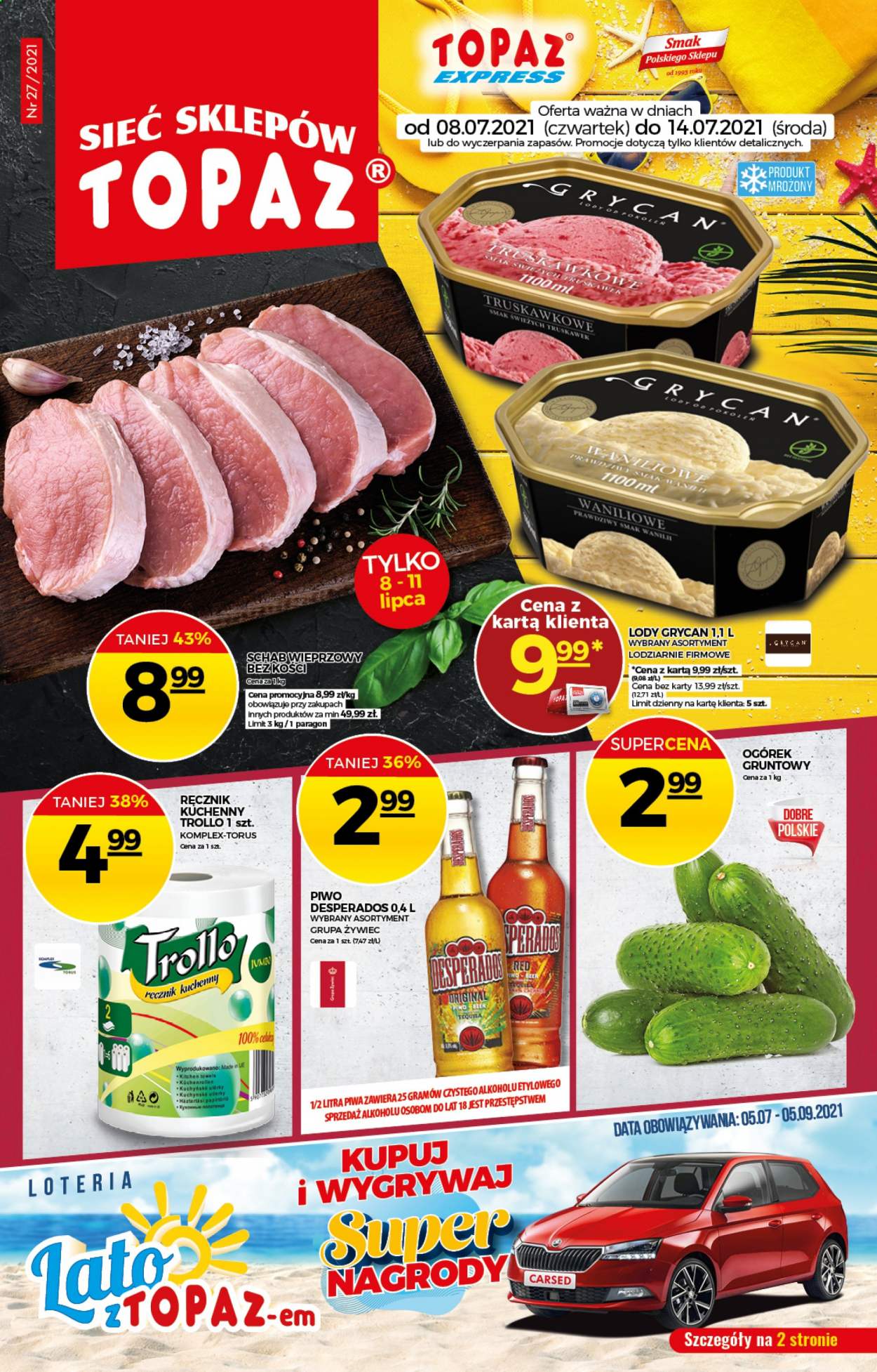 Gazetka Topaz - 8.07.2021 - 14.07.2021. Strona 1