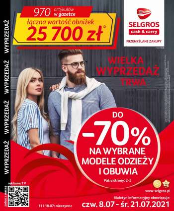 Gazetka Selgros - 8.7.2021 - 21.7.2021.