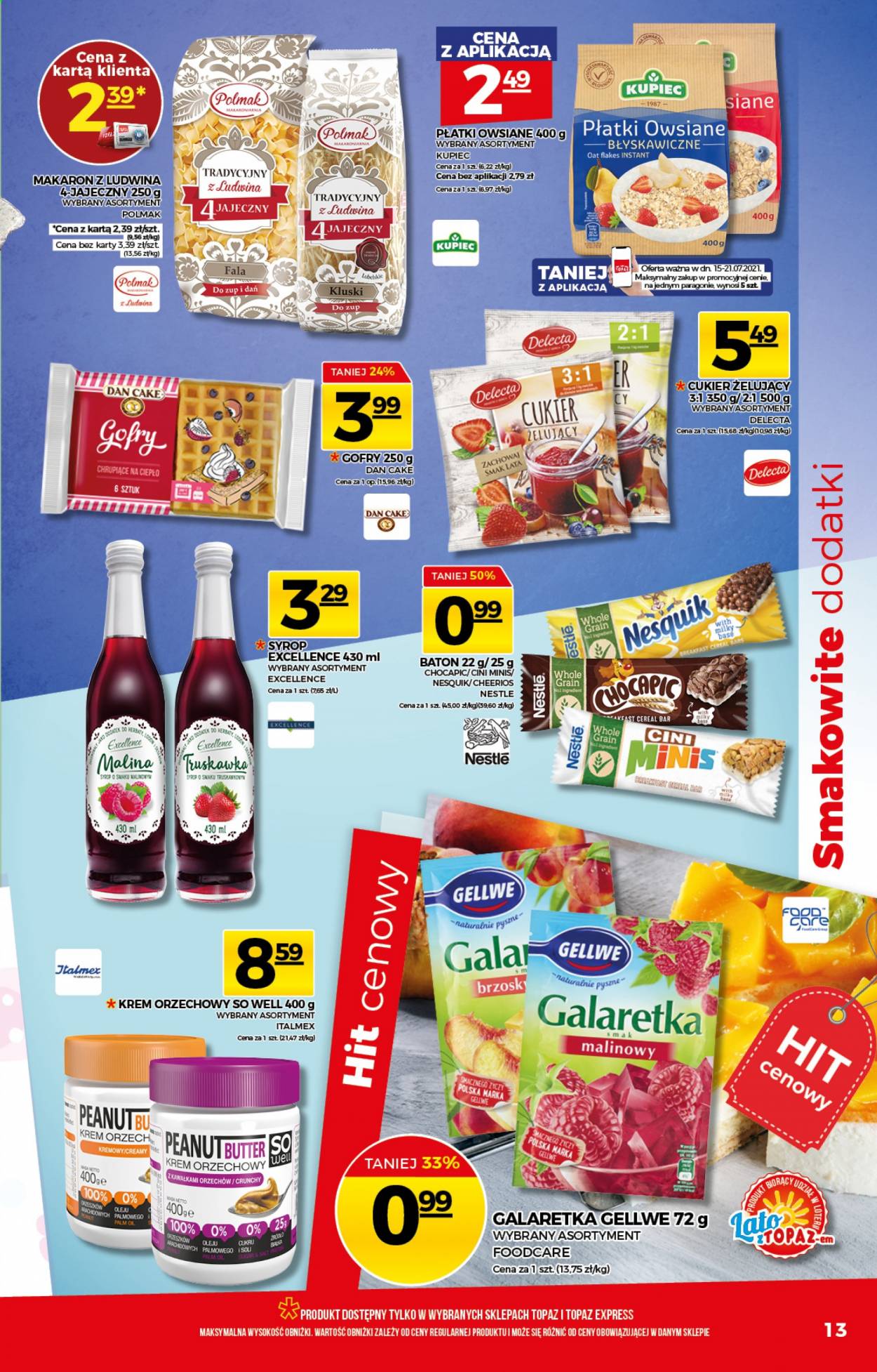 Gazetka Topaz - 15.07.2021 - 21.07.2021. Strona 13