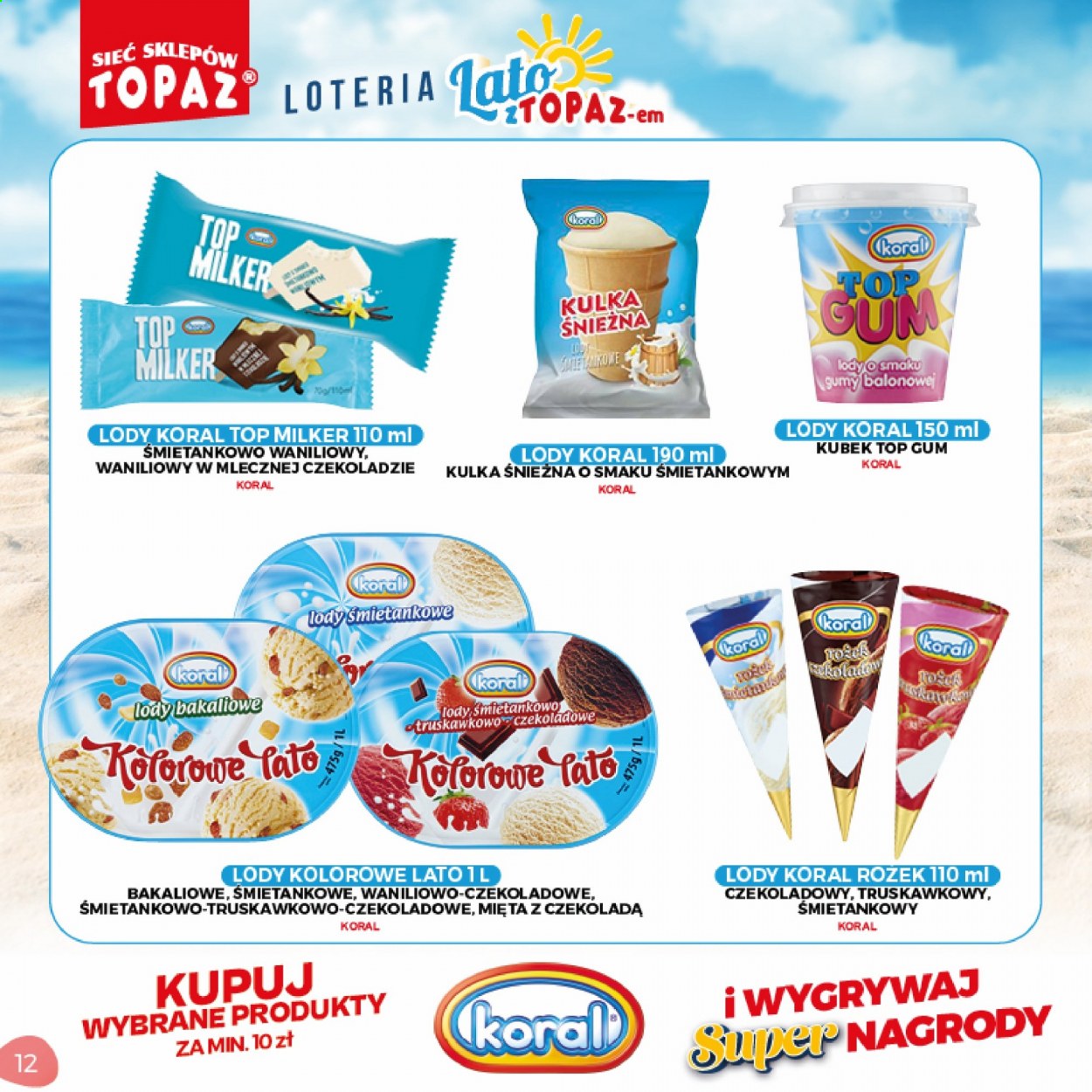 Gazetka Topaz - 5.07.2021 - 5.09.2021. Strona 12