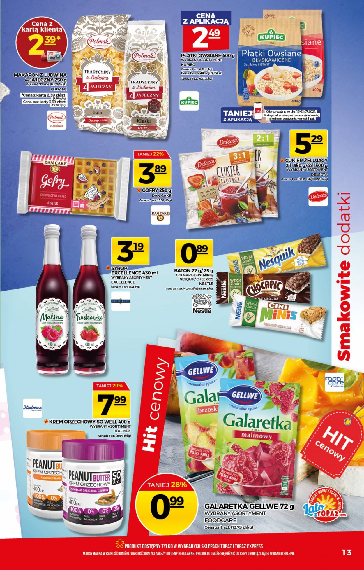 Gazetka Topaz - 15.07.2021 - 21.07.2021. Strona 13