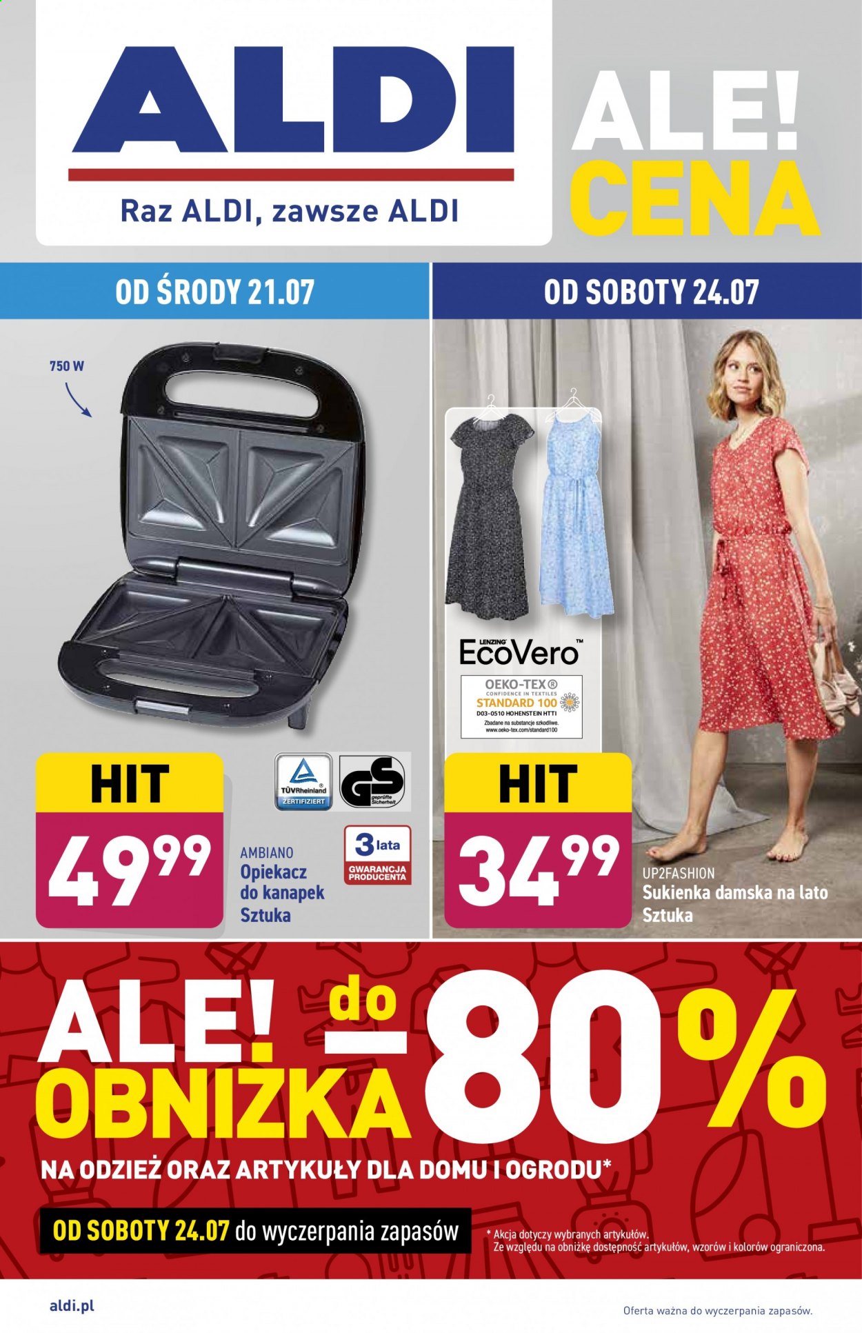 Gazetka ALDI - 21.07.2021 - 24.07.2021. Strona 1
