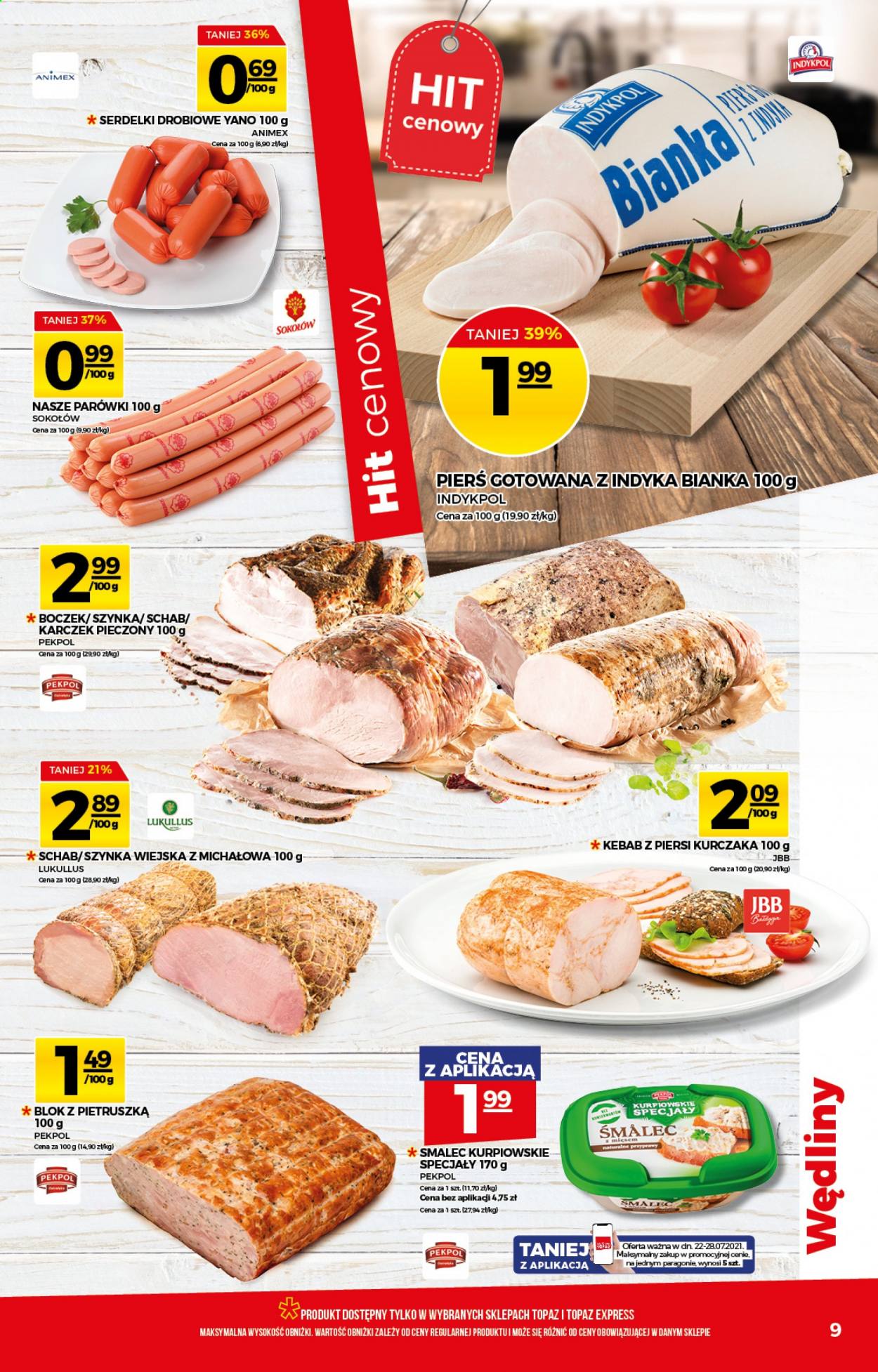 Gazetka Topaz - 22.07.2021 - 28.07.2021. Strona 9