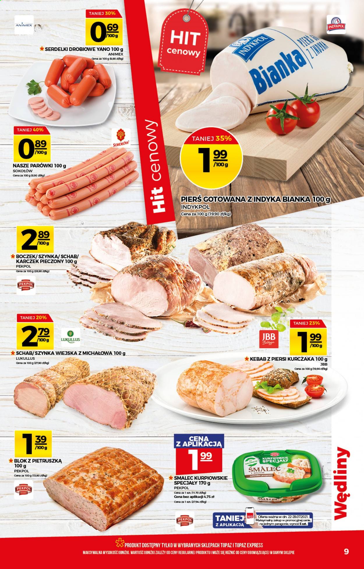 Gazetka Topaz - 22.07.2021 - 28.07.2021. Strona 9