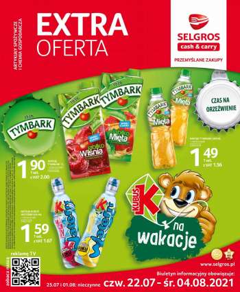 Gazetka Selgros - 22.7.2021 - 4.8.2021.