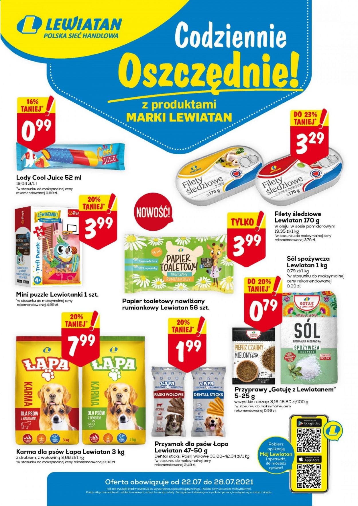 Gazetka Lewiatan - 22.07.2021 - 28.07.2021. Strona 1
