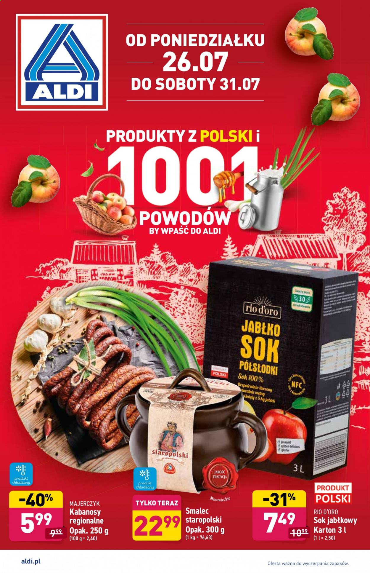 Gazetka ALDI - 26.07.2021 - 31.07.2021. Strona 1